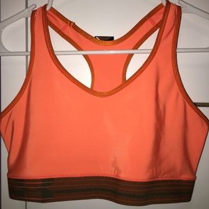 NEON orange Under Armour sports bra !